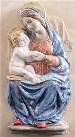 PIETRO MELANDRI (Faenza 1885 - 1976) (attr.) "Madonna e bambino"....