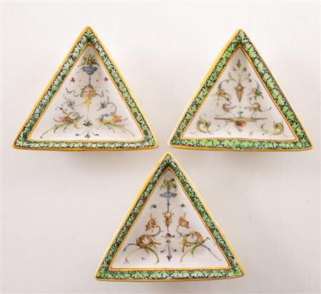 MANIFATTURA ANGELO MINGHETTI, Bologna, 1920 - 1930. Lotto composto da tre...