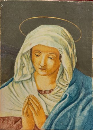 FRANCESCO MOLARONI, Pesaro, prima metà del XX secolo. Placca in ceramica...