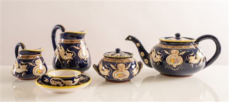 MELANDRI E FOCACCIA (Faenza 1922 - 1931) Servizio da te da dieci persone,...