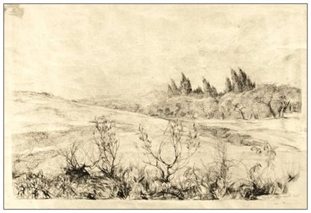 GINO ROMITI Livorno 1881 – 1967 Senza titolo 1925 Litografia su carta leggera...