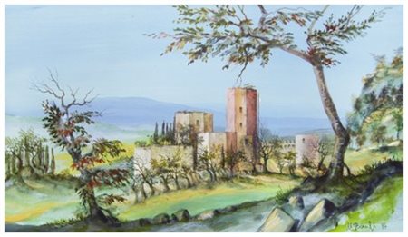 MARCO BONECHI Figline Valdarno 1955 Il Palazzo d’Elisa 1982 T.m. su...