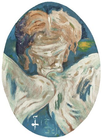 GIANNETTO FIESCHI Zogno 1921 – Genova 2010 Il destino Olio su tela 40,5 x 30....