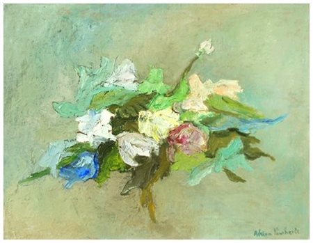 ADRIANA PINCHERLE Roma 1909 – Firenze 1996 Senza titolo Olio su tela 52 x...