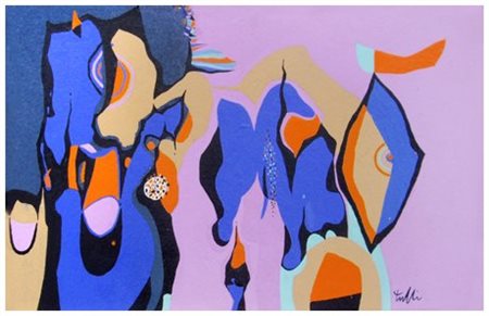 WLADIMIRO TULLI Macerata 1922 – 2003 Senza titolo 1993 Olio su faesite 30,3 x...