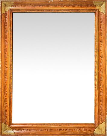 Specchiera in cornice di legno laccato , Primi 20° secolo