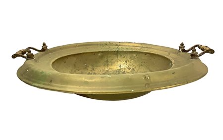 Braciere circolare in ottone, Fine 19° secolo