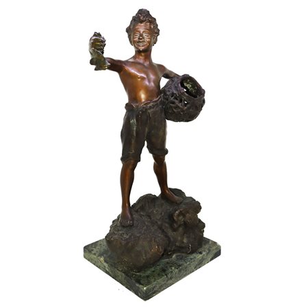 Pescatoriello su scoglio, Fine 19° secolo