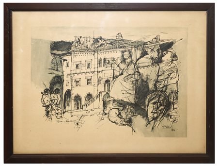 Cesco Dessanti (Rovigno  1926-1975)  - Fermo-Palazzo comunale, 1967