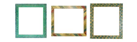 N.3 cornici patchwork di carta