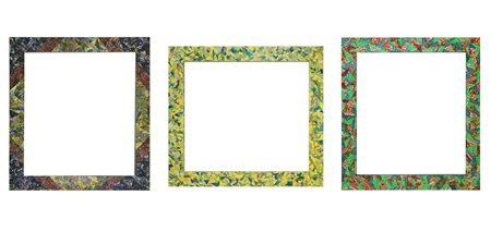 N.3 cornici patchwork di carta
