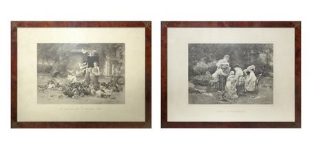 Coppia di litografie, Le Poulailler e Grande Representation