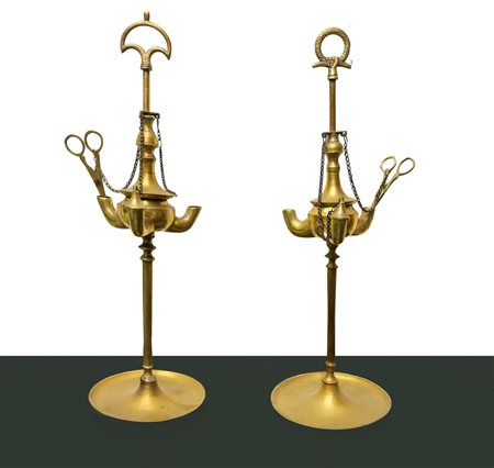 Coppia di lumi fiorentini, Fine 19° secolo