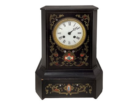 Orologio con intarsi tipo Bull senza pendolo, Fine 19° secolo