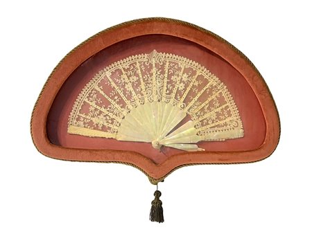 Ventaglio in merletto Chantilly