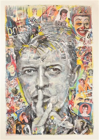 Vincenzo Mascoli ICONS tecnica mista su legno con telaio, cm 100x70 sul...