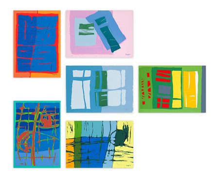 ANTONIO CORPORA (1909-2004) - Voies de la couleur - Signes du silence, 1972