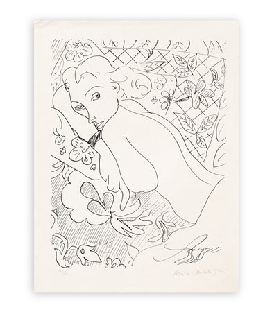 HENRI MATISSE (1869-1954) - Nu se reposant (Le signe, l'âme), 1960
