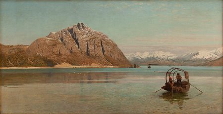 Guido Ricci Casorate Primo ( PV ) 1836 - 1897 Gurone ( VA )  Il Monte Generoso Lago di Lugano