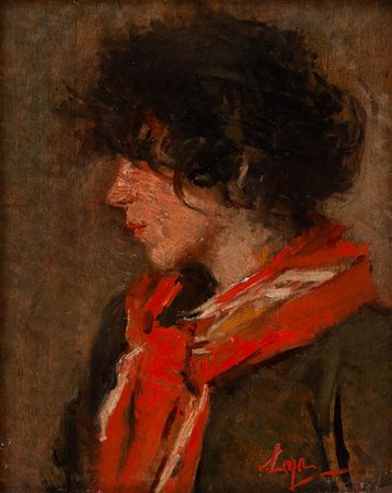 Silvesto Lega Modigliana (FC) 1826 - Firenze 1895 La Gabrigiana II