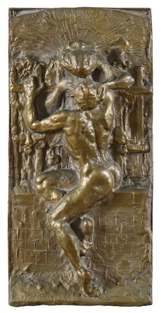 BASSORILIEVO IN BRONZO DI EUGENIO MACCAGNANI