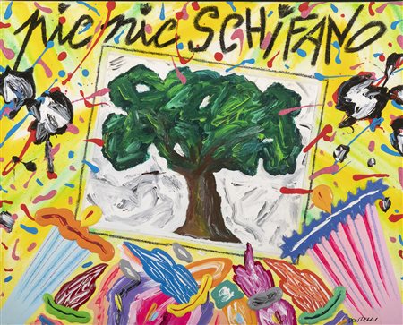 DIPINTO PIC NIC SCHIFANO DI BRUNO DONZELLI