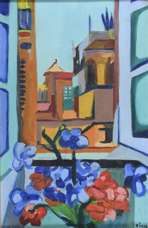 DIPINTO VEDUTA F.TO SALVATORE FIUME