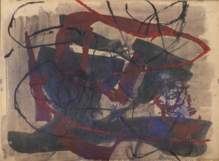 GOUACHE DI LUIGI MONTANARINI, 1962