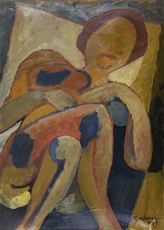 DIPINTO DONNA DI LUIGI MONTANARINI, 1949