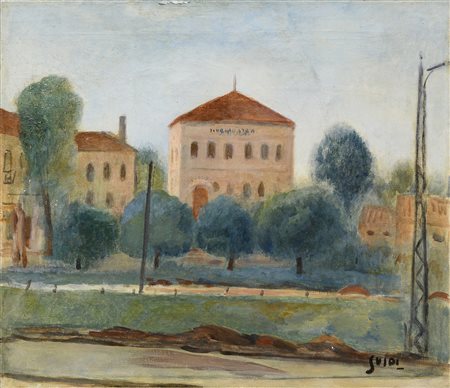 DIPINTO PAESAGGIO DI VIRGILIO GUIDI