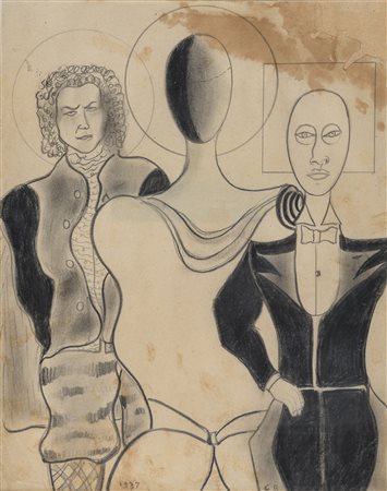 DISEGNO A MATITA DI CARLO BELLI, 1947