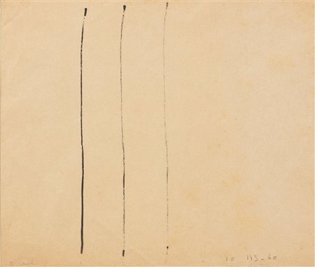 Edoardo Landi (Modena 1937) Verso Destra Inchiostro su carta 24x28 cm Firmato