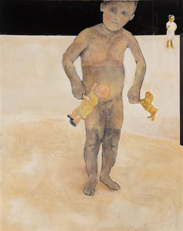 Massimo Gurnari (Milano 1981) Untitled Olio su tela 100x80 cm Firmato