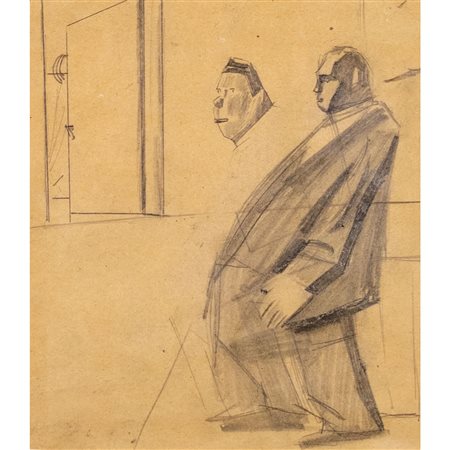 Mario Sironi Sassari 1885 - Milano 1961 20,5x17,5 cm.