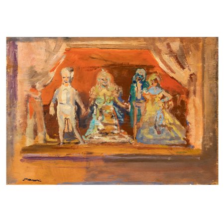 Mino Maccari Siena 1898 - Roma 1989 39,5x55,5 cm.