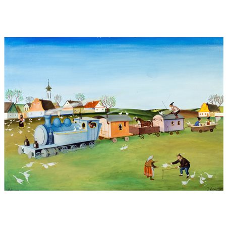 Juraj Bires Kovacica 1947 70x100 cm.