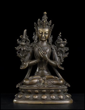 AMITAYUS IN BRONZO
Cina, dinastia Qing, periodo Qianlong