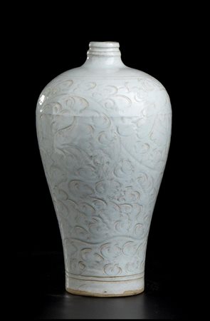 VASO IN PORCELLANA CON INVETRIATURA QINGBAI, MEIPING
Cina, XX secolo