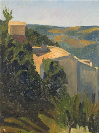 Bernardo Siciliano (Roma, 1969 - ) Studio per il Vertano n.3 1989 Olio su...