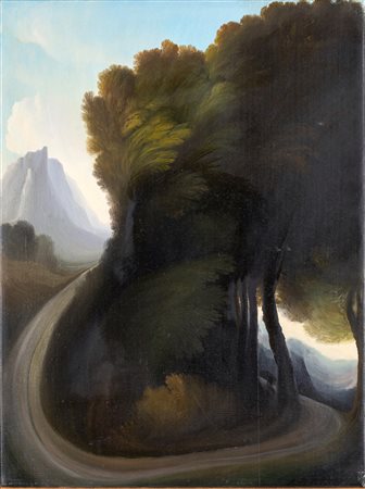 Ubaldo Bartolini (Montappone, 1944 - ) La curva 1994 Olio su tela cm 40x30 -...