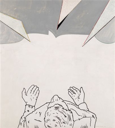 Renato Mambor (Roma, 1936 - Roma, 2014) Attesa 2000 Pastelli, pennarello...