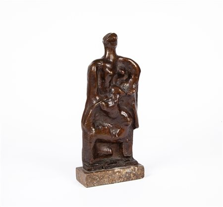 Henry Moore (Castleford, 1898 - Much Hadham, 1986) Standing Figure Relief 1...
