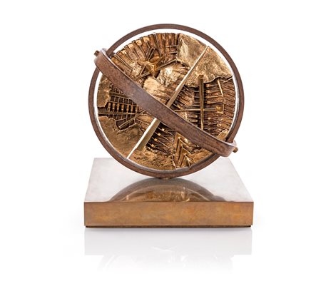 Arnaldo Pomodoro (Morciano Di Romagna, 1926 - 0) Giroscopio 2015 Scultura in...