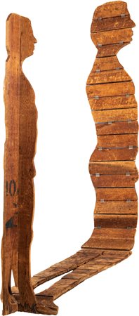 Mario Ceroli (Castel Frentano, 1938 - ) L'uomo e la sua ombra 1967 Scultura...