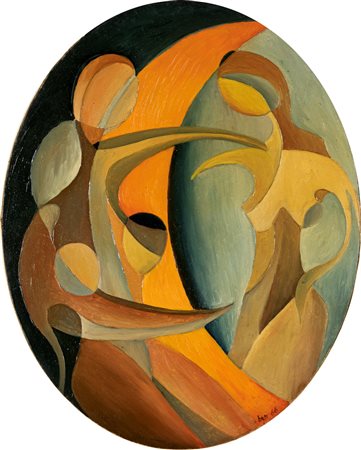 Enzo Benedetto (Reggio Calabria, 1905 - Roma, 1993) Bagni lunari 1966 Olio su...