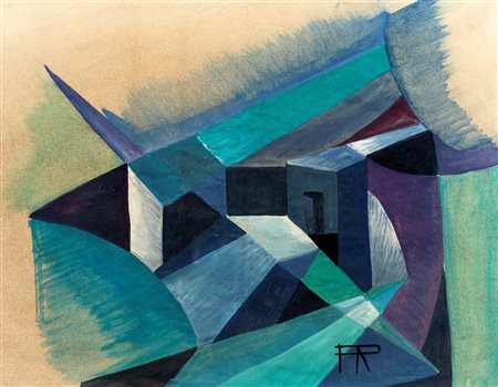 Pippo Rizzo (Corleone, 1897 - Palermo, 1964) Dinamismo di un paesaggio 1928...