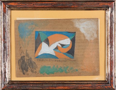 Francesco Cangiullo (Napoli, 1884 - Livorno, 1977) Prova Futurista 1914...