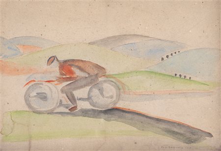 Mario Guido Dal Monte (Imola, 1906 - Imola, 1990) Motocicletta 1927...