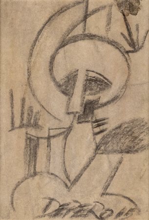 Fortunato Depero (Fondo, 1892 - Rovereto, 1960) Scomposizione di testa 1915...