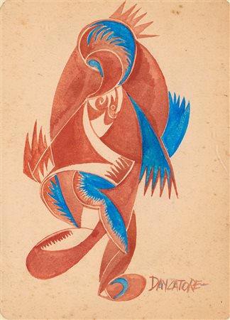Fortunato Depero (Fondo, 1892 - Rovereto, 1960) Danzatore 1915/16 circa...